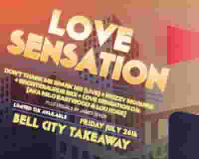 LOVE SENSATION tickets blurred poster image