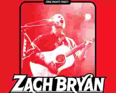 Zach Bryan tickets blurred poster image