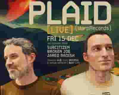 Plaid tickets blurred poster image