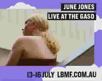 June Jones tickets blurred poster image