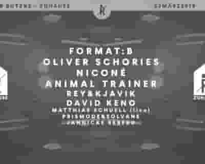 Zuhause with Format:B, Oliver Schories, Niconé, Animal Trainer, Rey & Kjavik, Prismode tickets blurred poster image