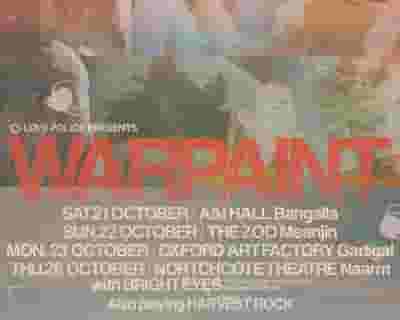 Warpaint tickets blurred poster image