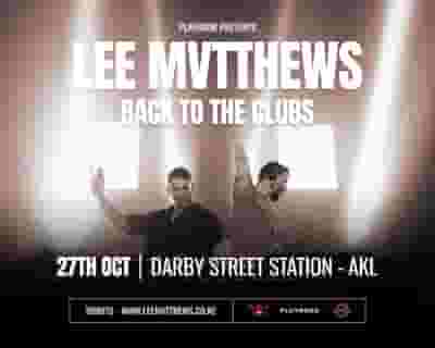 Lee Mvtthews tickets blurred poster image
