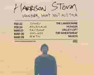 Harrison Storm Wonder, Won’t You? Aus Tour tickets blurred poster image