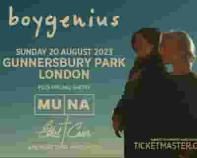 Boygenius tickets blurred poster image