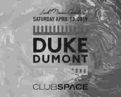 Duke Dumont tickets blurred poster image