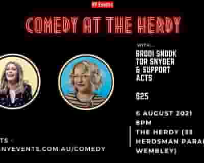 NY Events Comedy at The Herdy tickets blurred poster image