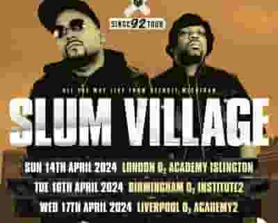 Slum Village tickets blurred poster image