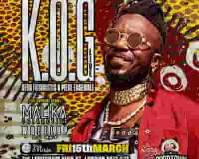 K.O.G live tickets blurred poster image