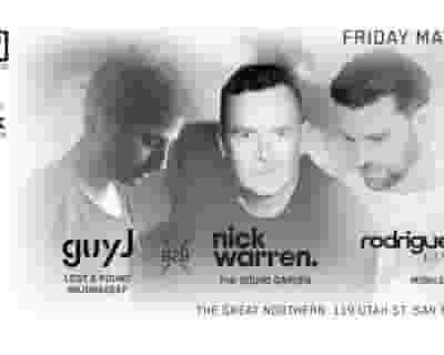 SET with Nick Warren b2b GUY J Rodriguez JR Live tickets blurred poster image