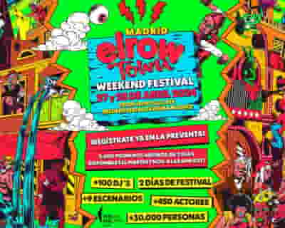 elrow Town Madrid 2024 tickets blurred poster image