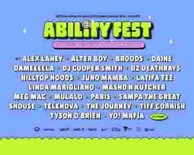 Ability Fest 2023 tickets blurred poster image