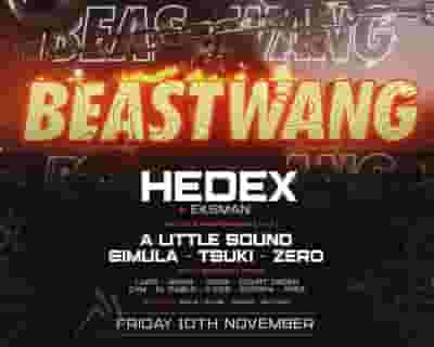Beastwang with Hedex, A Little Sound, Simula, Tsuki, Zero, Eksman tickets blurred poster image