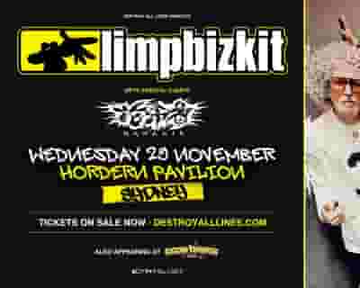 Limp Bizkit tickets blurred poster image