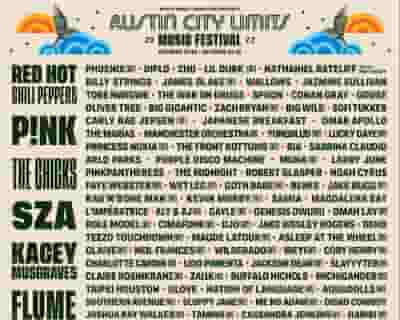Austin City Limits Music Festival 2022 (Weekend Two) tickets blurred poster image