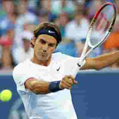 Roger Federer blurred poster image