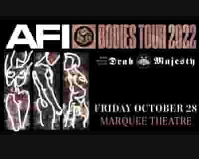 AFI - Bodies Tour 2022 tickets blurred poster image