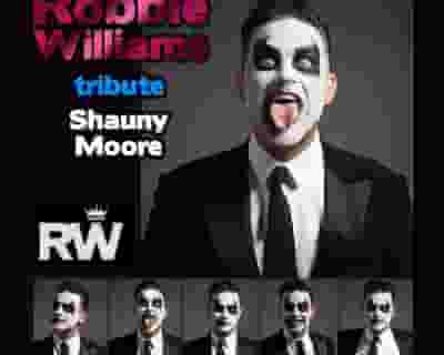Robbie Williams tickets blurred poster image