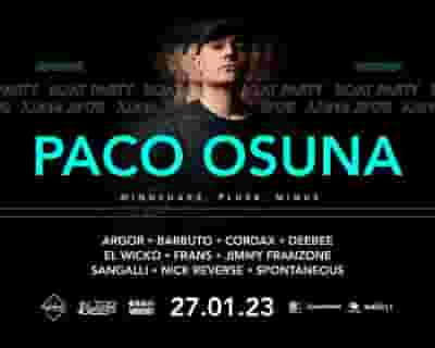 Paco Osuna - Sydney Boat Party tickets blurred poster image