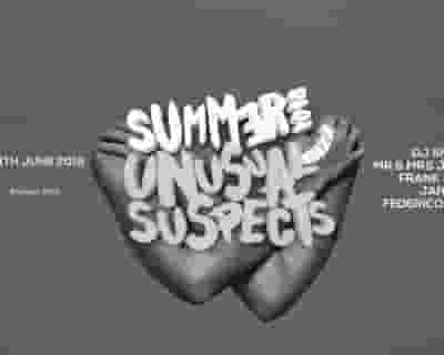 Unusual Suspects Ibiza tickets blurred poster image