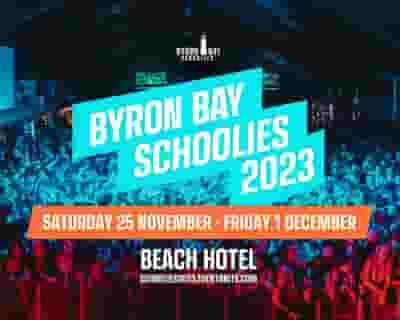Byron Schoolies 2023 tickets blurred poster image