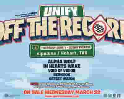 UNIFY Off The Record 2023 - Hobart tickets blurred poster image