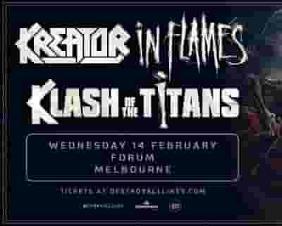 In Flames & Kreator tickets blurred poster image
