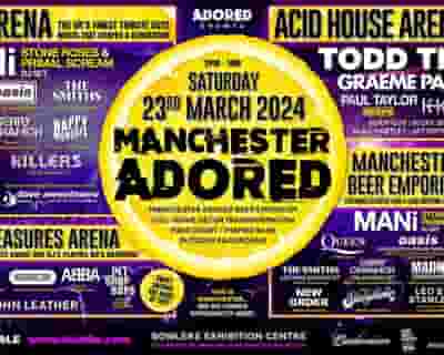 Manchester Adored tickets blurred poster image
