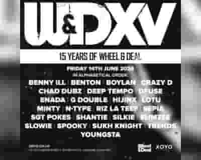 15 Years of Wheel & Deal Records : London tickets blurred poster image