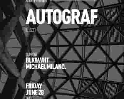 Autograf tickets blurred poster image