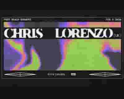 Chris Lorenzo tickets blurred poster image
