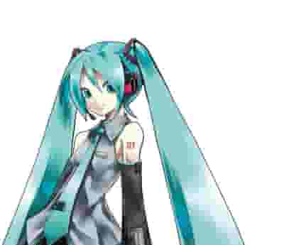 Hatsune Miku blurred poster image
