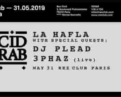 LA Hafla: Acid Arab, DJ Plead, 3Phaz Live tickets blurred poster image