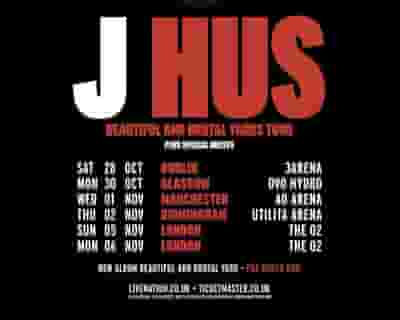 J Hus tickets blurred poster image