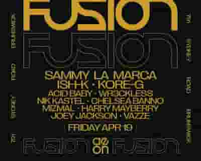 FUSION 002 tickets blurred poster image