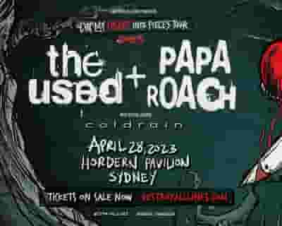 The Used & Papa Roach | Cut My Heart Into Pieces Tour tickets blurred poster image