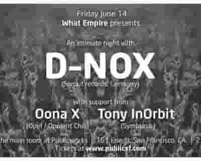 D-Nox tickets blurred poster image