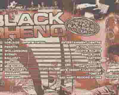 Black Rheno tickets blurred poster image