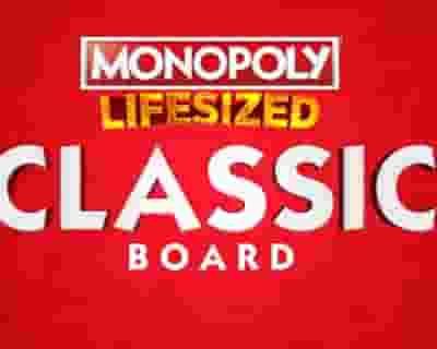 Monopoly Lifesized - Classic Board tickets blurred poster image