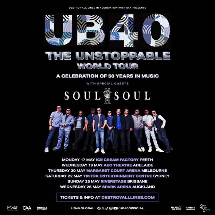 UB40 - The Unstoppable Tour tickets