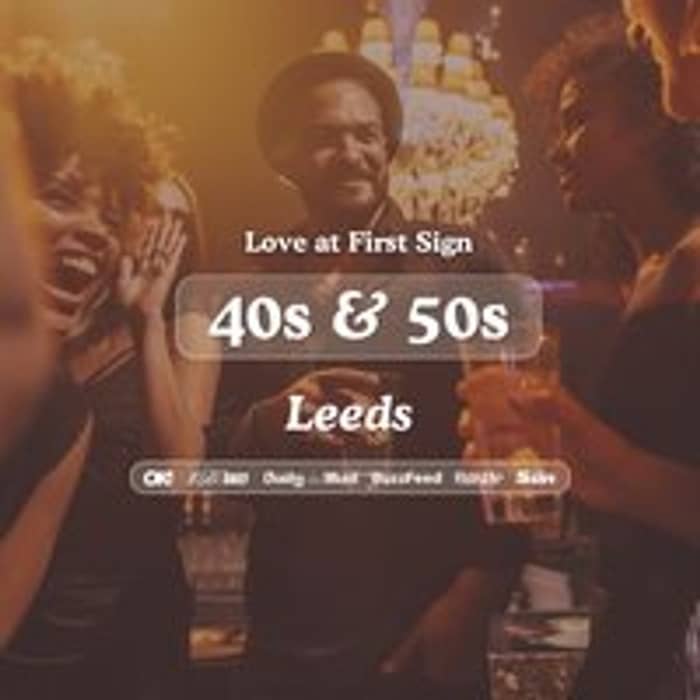 40s & 50s Singles Night at Bootlegger Leeds | Love at First Sign tickets