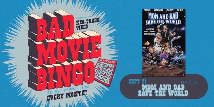 Bad Movie Bingo: Mom and Dad Save the World tickets