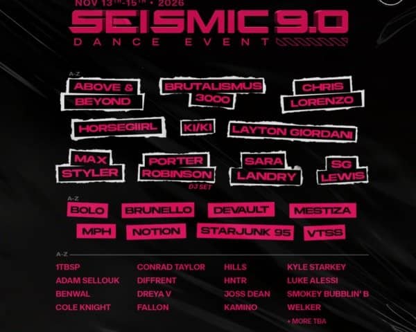 Seismic Dance Event 9.0 tickets