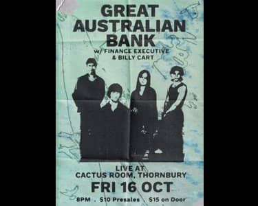 Great Australian Bank tickets