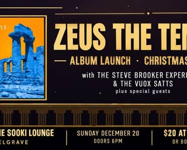 ZUES THE TEMPLE | ALBUM LAUNCH | CHRISTMAS PARTY tickets
