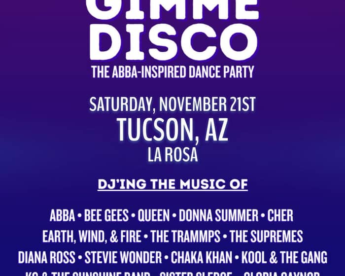 Gimme Gimme Disco tickets