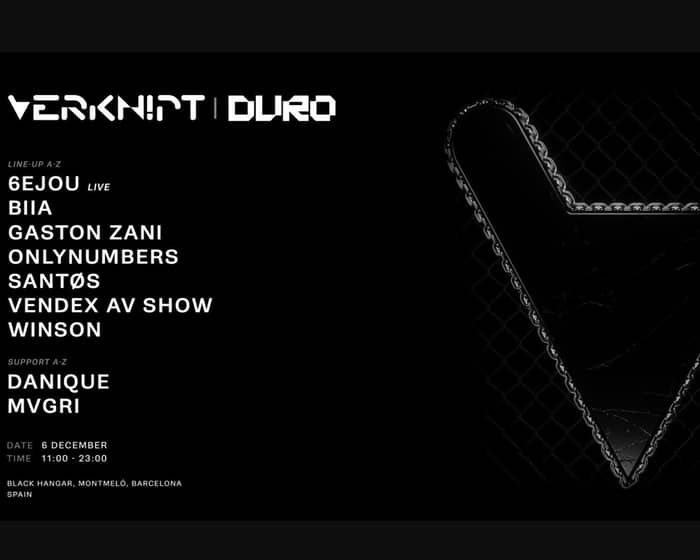 Verknipt x Duro tickets