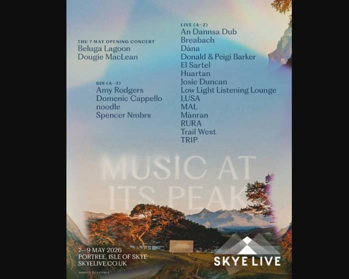 Skye Live 2026 tickets