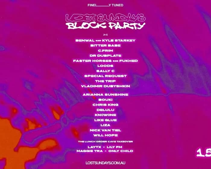 Lost Sundays Block Party tickets