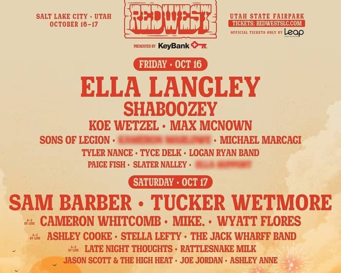 Redwest Fest 2026 tickets